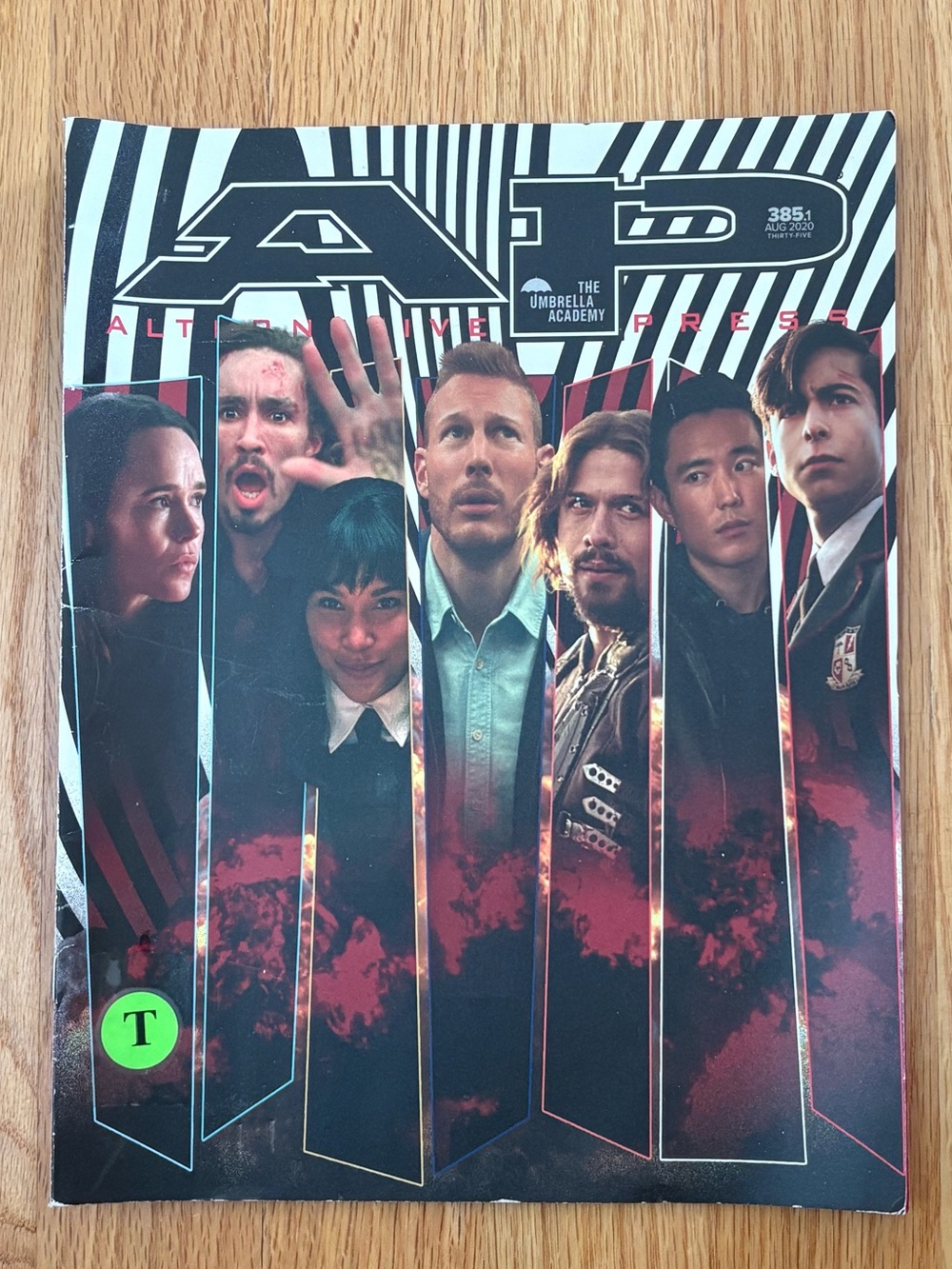 Alternative Press magazine edition 385.1 (Aug 2020) Umbrella Academy cover.